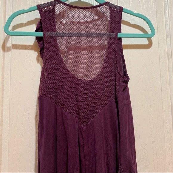 FP Tunic Dress Small Like New Burgundy Asymetrical - Picture 5 of 9